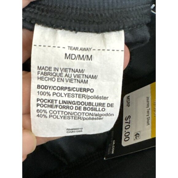 Under Armour NWT Loose Journey Terry Short Women's M Gray Khaki Camo - Picture 11 of 16